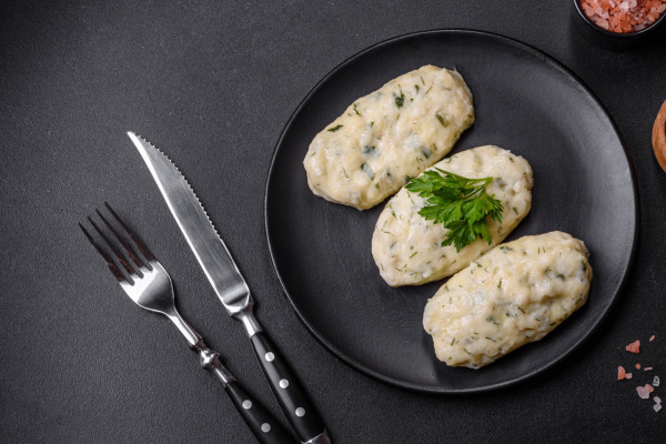 Potato dumplings with dill sauce recipe