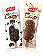 Helado cubierto de chocolate